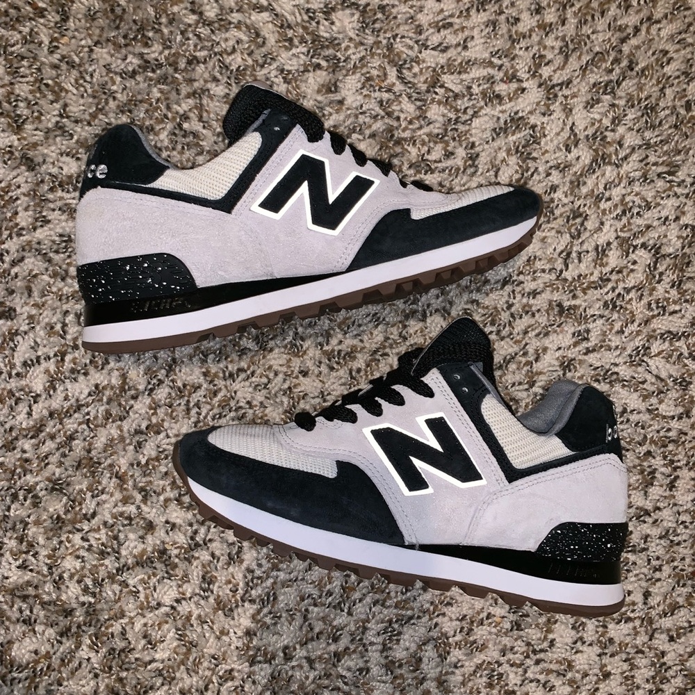 New Balance sneakers.